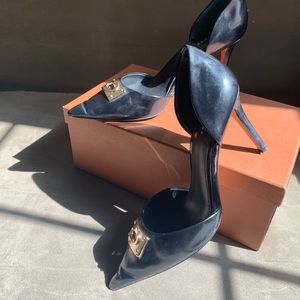 Coach Raven Box Calf Pumps, Size 8.5